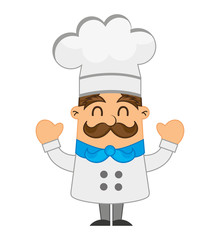 chef character man icon vector illustration design