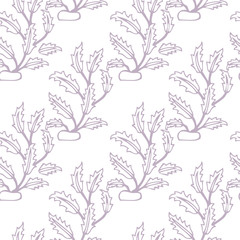 Vintage Vector hand-drawn seamless pattern with ethnic east floral ornament