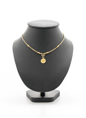 beautiful and luxury necklace with jewelry stand neck