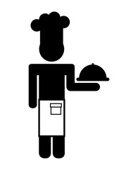 chef man avatar character vector illustration design
