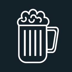icon beer cold drink design vector illustration eps 10