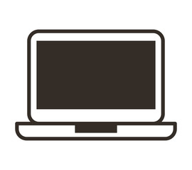 laptop computer portable isolated icon vector illustration design