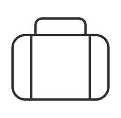 suitcase travel isolated icon vector illustration design