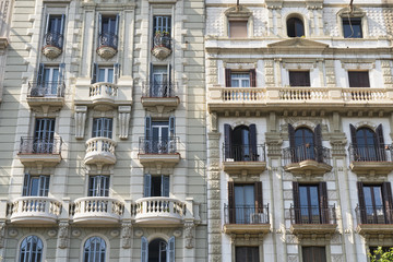 Fototapeta na wymiar Barcelona (Spain): buildings
