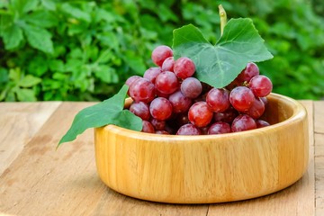grapes on basket