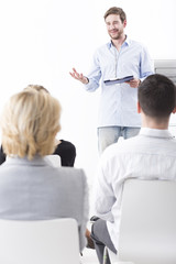 Fototapeta premium Making good points about company's mission