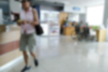 Abstract hospitals focus blur