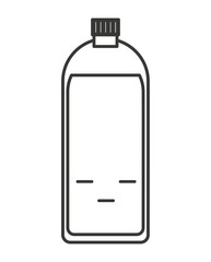 bottle soda kawaii style vector illustration design