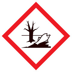 Piktogram GHS09  zagrożenie dla środowiska wodnego