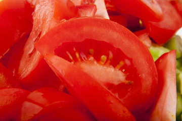 salad mix with tomatoes