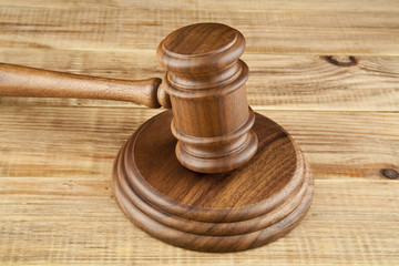 wooden gavel