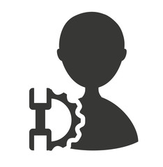 human figure silhouette isolated icon vector illustration design