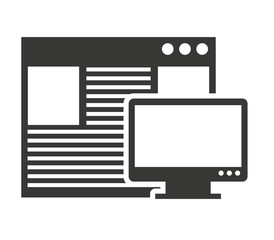 template windows isolated icon vector illustration design