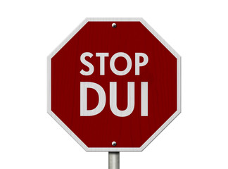 DUI Stop Road Sign