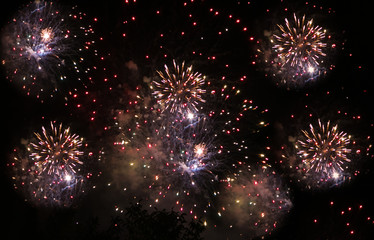 Sfondo per il web con i fuochi pirotecnici