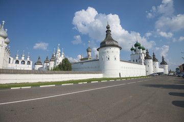 Древний кремль в городе Ростов Великий. Россия