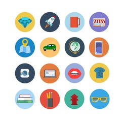 Vector set flat icons