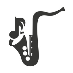 musical instrument silhouette isolated vector illustration design