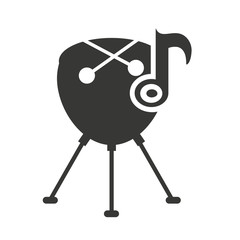 musical instrument silhouette isolated vector illustration design