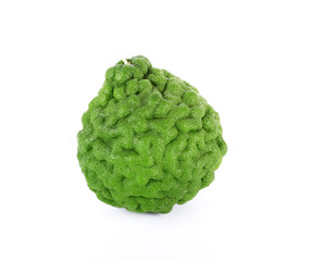 Bergamot fruit isolate on white background