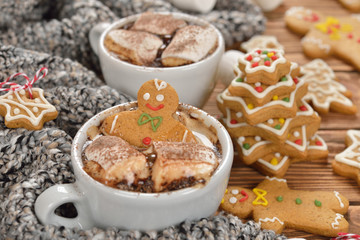 Hot chocolate with marshmallows