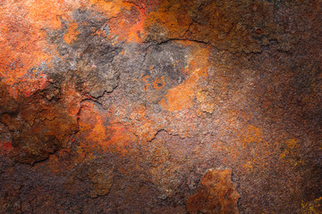 Rusty metal texture or rusty metal background. Grunge retro vintage of rusty metal plate for design with copy space for text or image.