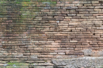 Brick wall texture pattern or brick wall background for interior or exterior design with copy space for text or image. 