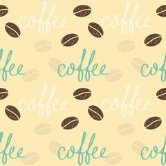 Coffee theme. Doodle handmade sketch background.