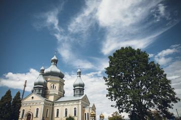 Ukrainian church in the lovely sunny weather