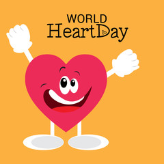 World Heart Day Background.