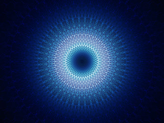 Obraz premium Blue glowing new space technology