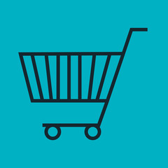 cart shopping commerce icon vector illustration design