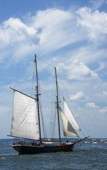 Cruise Ship Sailing. New York