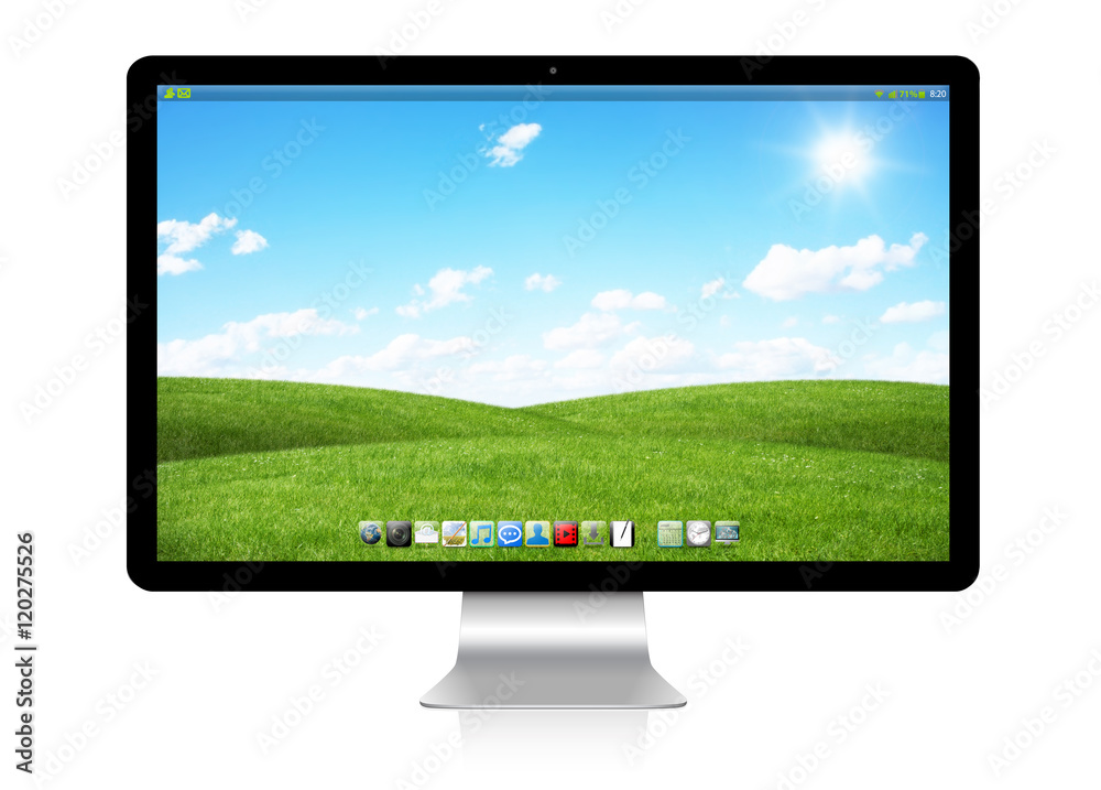 Leinwandbilder modern computer on white background 3d rendering