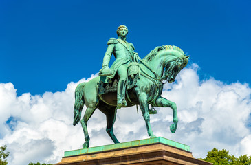 Fototapeta premium Equestrian statue of Karl Johan in Oslo