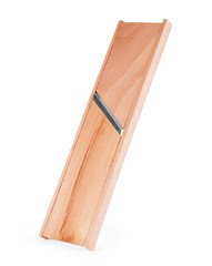 wood grater with rubber handle Isolated on white background
