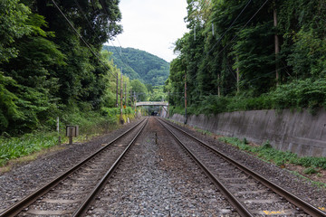 Railway into the mountain