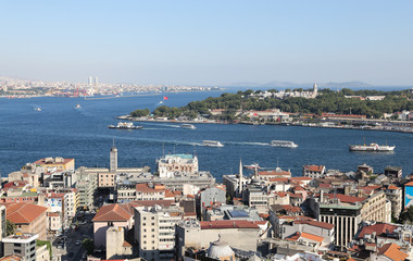 Karakoy and Topkapi Palace in Istanbul City