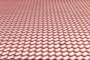 Orange roof tiles bulgarian roof