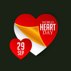 World Heart Day Background.