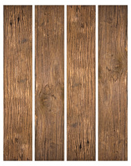 old wood plank isolated on white background