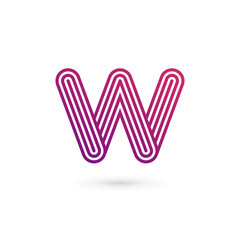 Letter W logo icon design template elements