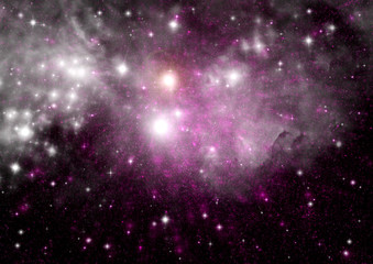 galaxy in a free space