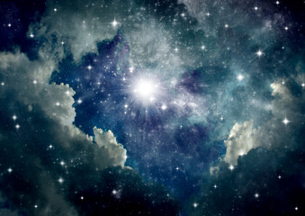 galaxy in a free space