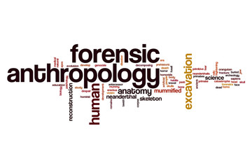 Forensic anthropology word cloud