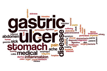 Gastric ulcer word cloud