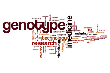 Genotype word cloud