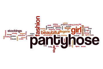 Fototapeta premium Pantyhose word cloud