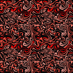 Vector stylization of red and pink marble paper, seamless pattern. Texture for web, print, wallpaper, summer spring fashion, fabric design, website background