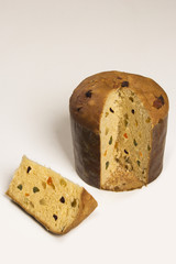 Panettone, typical Christmas dessert.